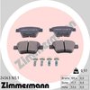 Zimmermann Brake Pad Set, 245631651 245631651